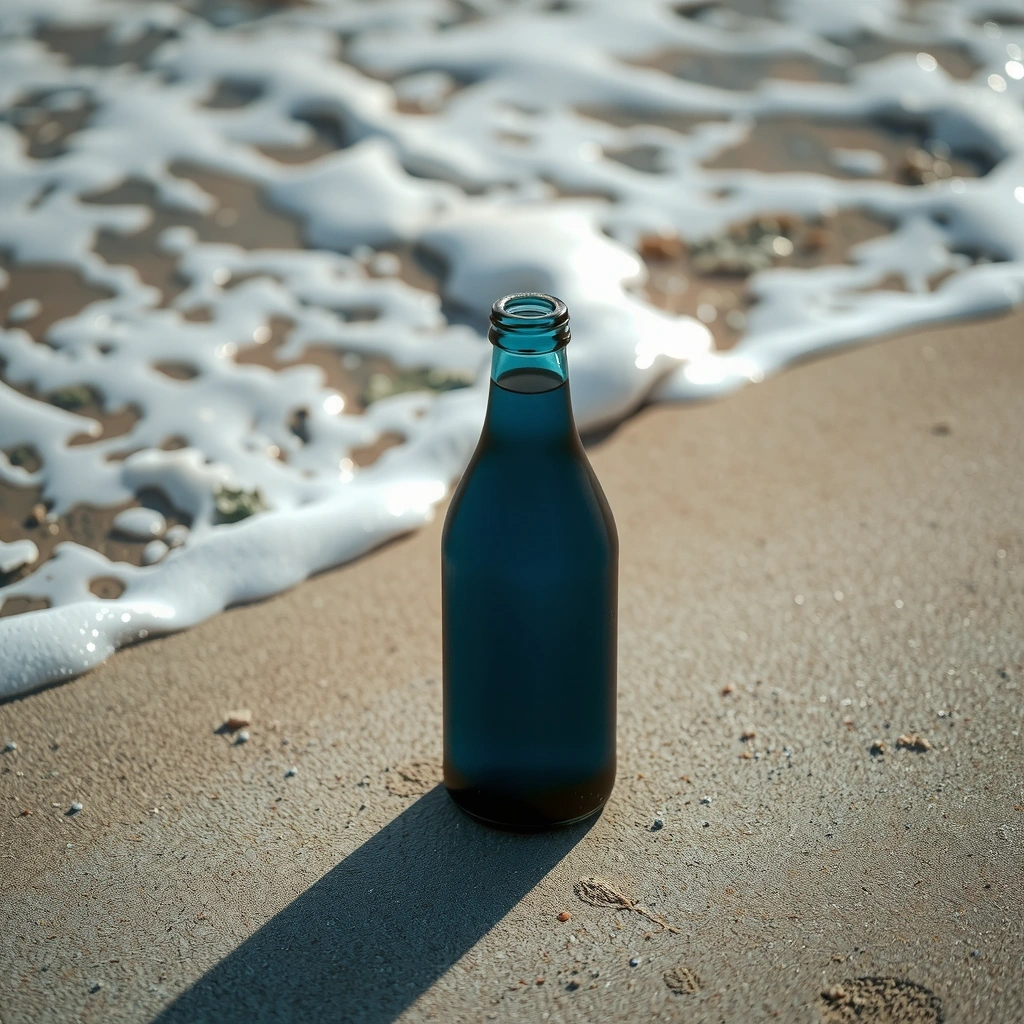 Textur der Natur: Meer und Sand